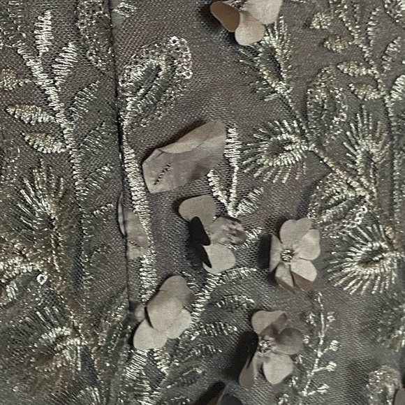 NWOT White House Black Market 3D floral appliqué dress - Picture 3 of 13